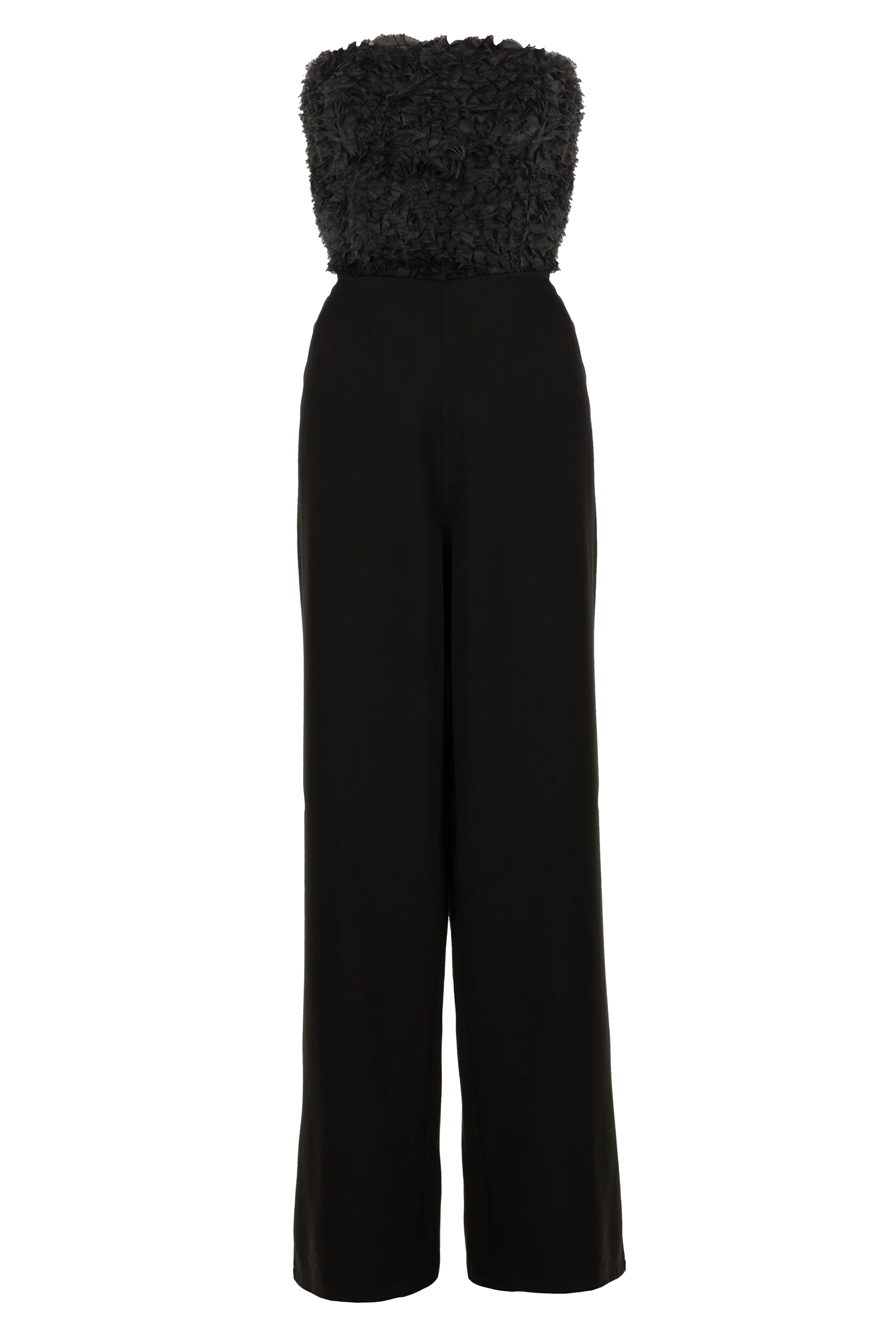 Dames jumpsuit/tuinbroek zwart
