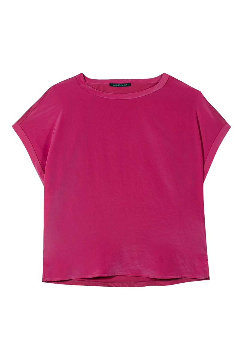 Dames t-shirt korte mouw rose