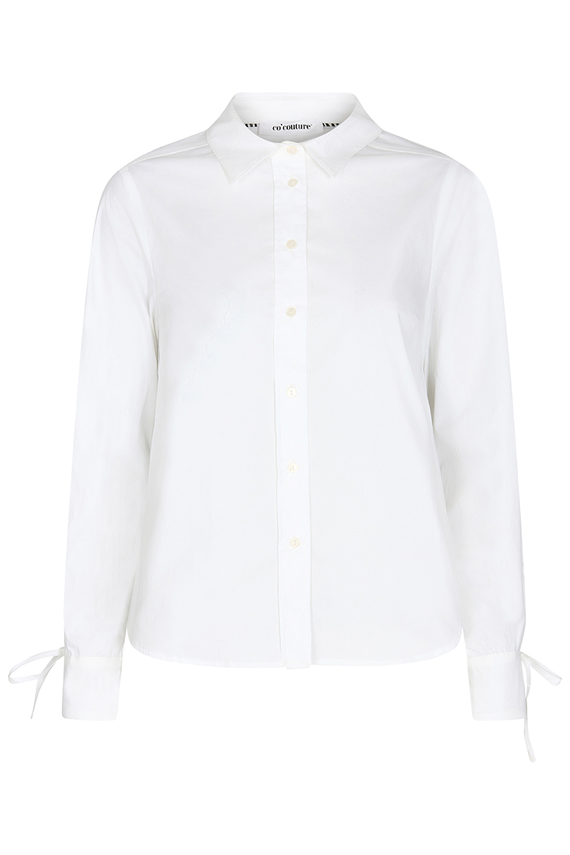 co´couture sandy frill sleeve shirt Wit-1 1