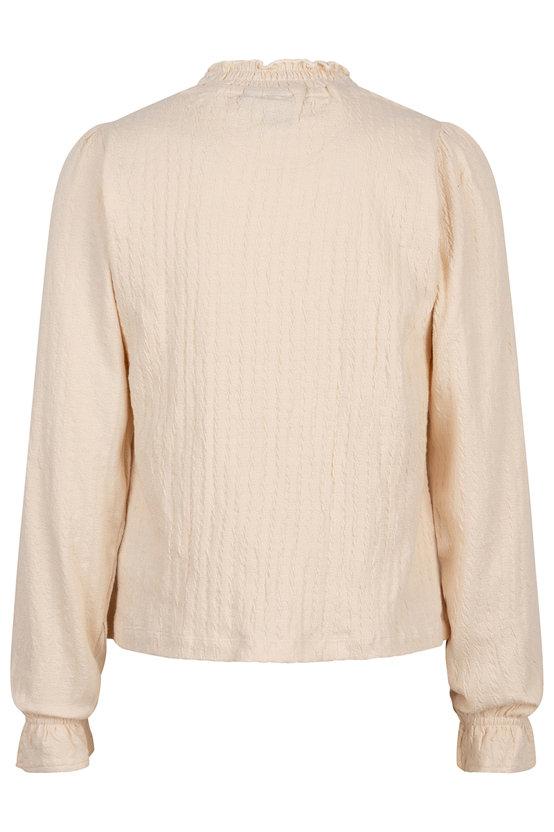 Meisjes t-shirt lange mouw ecru