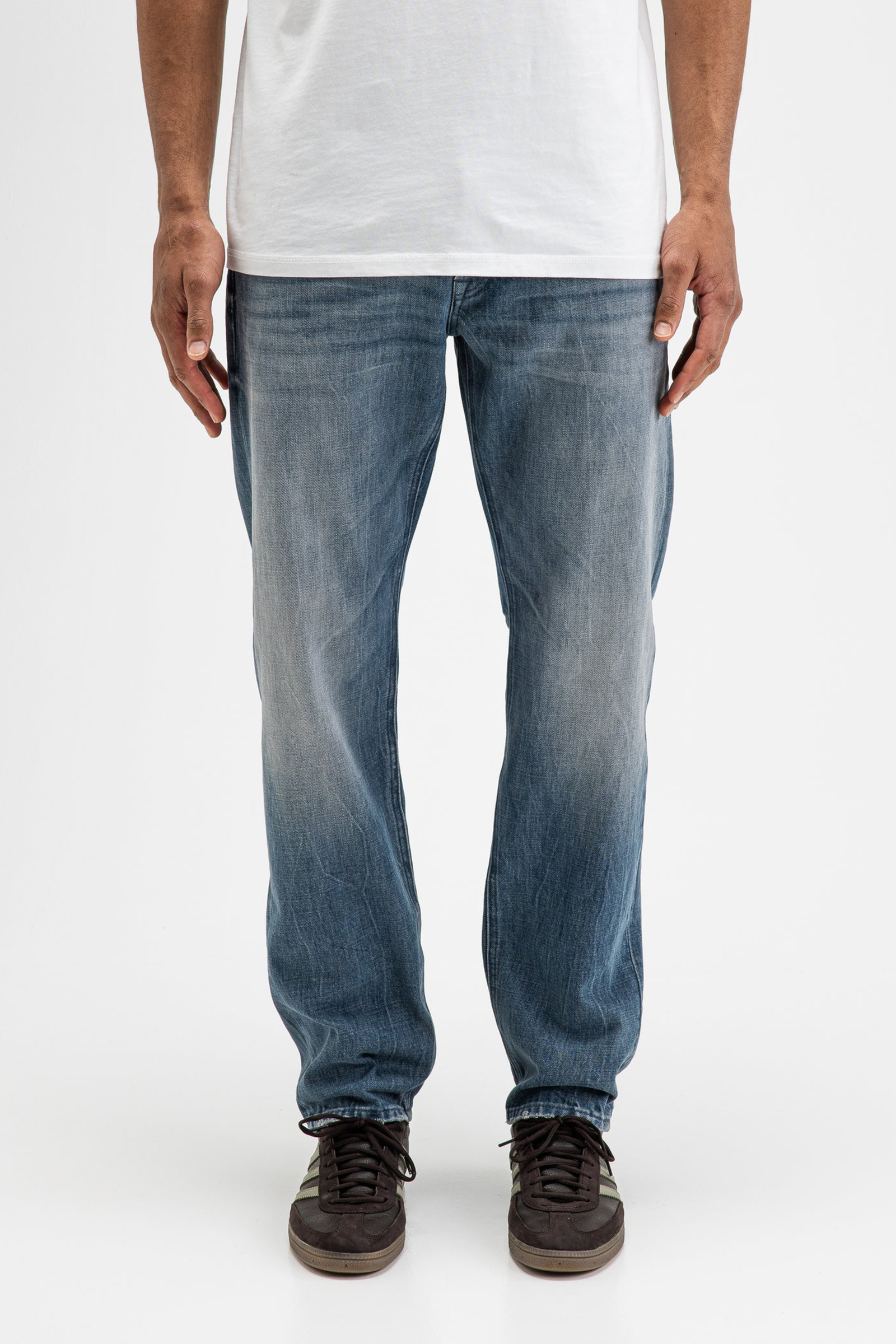 Heren pantalon blauw