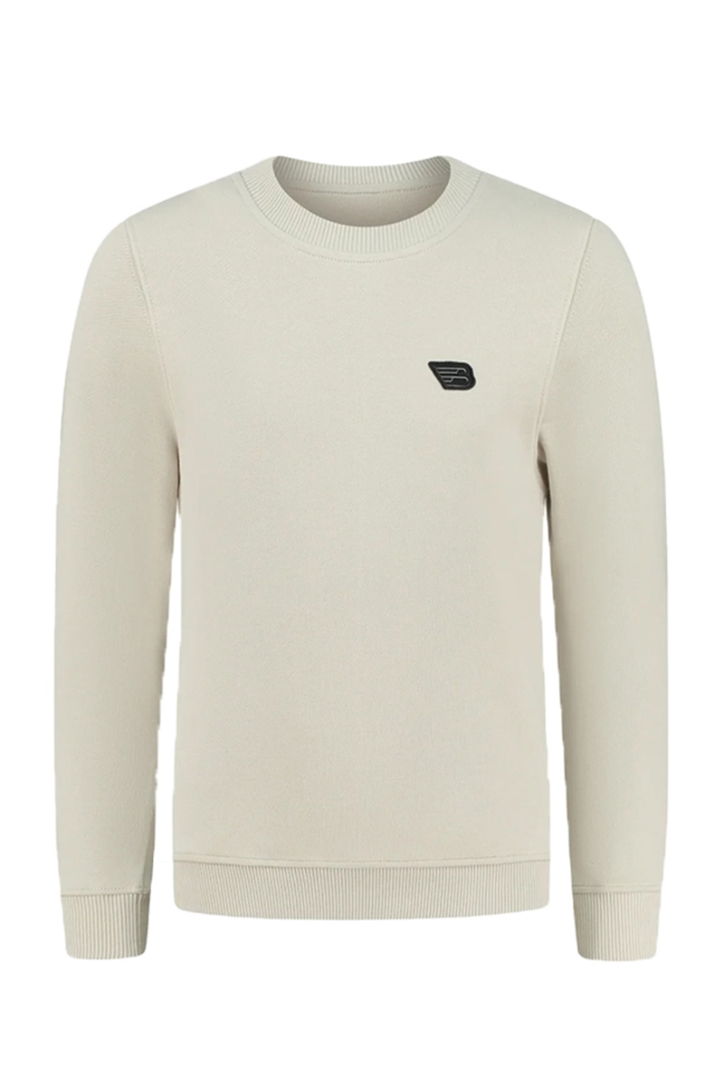 Ballin Crewneck with frontlogo bruin/beige-1 1