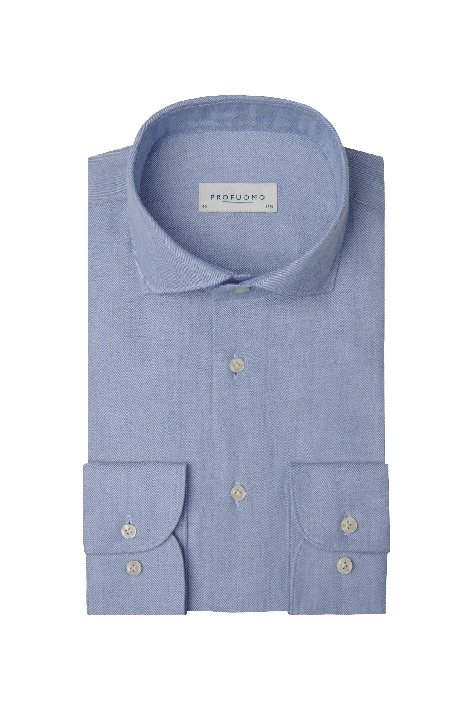 Heren overhemd lm dressual blauw