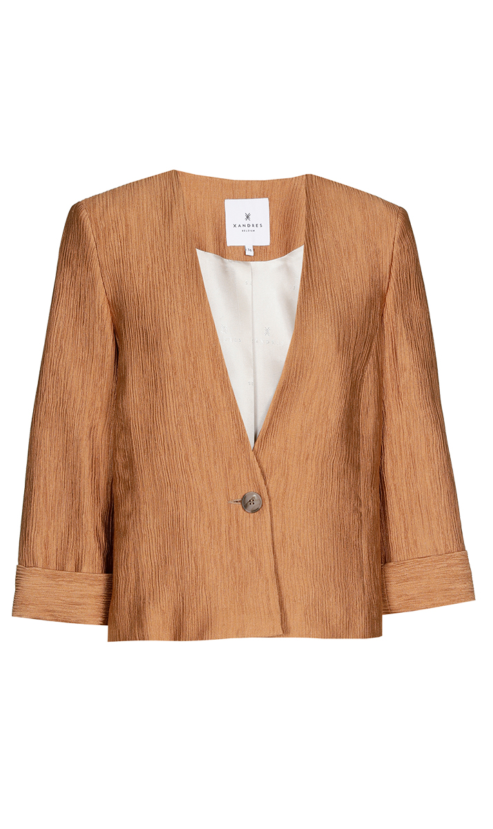 Dames blazer bruin
