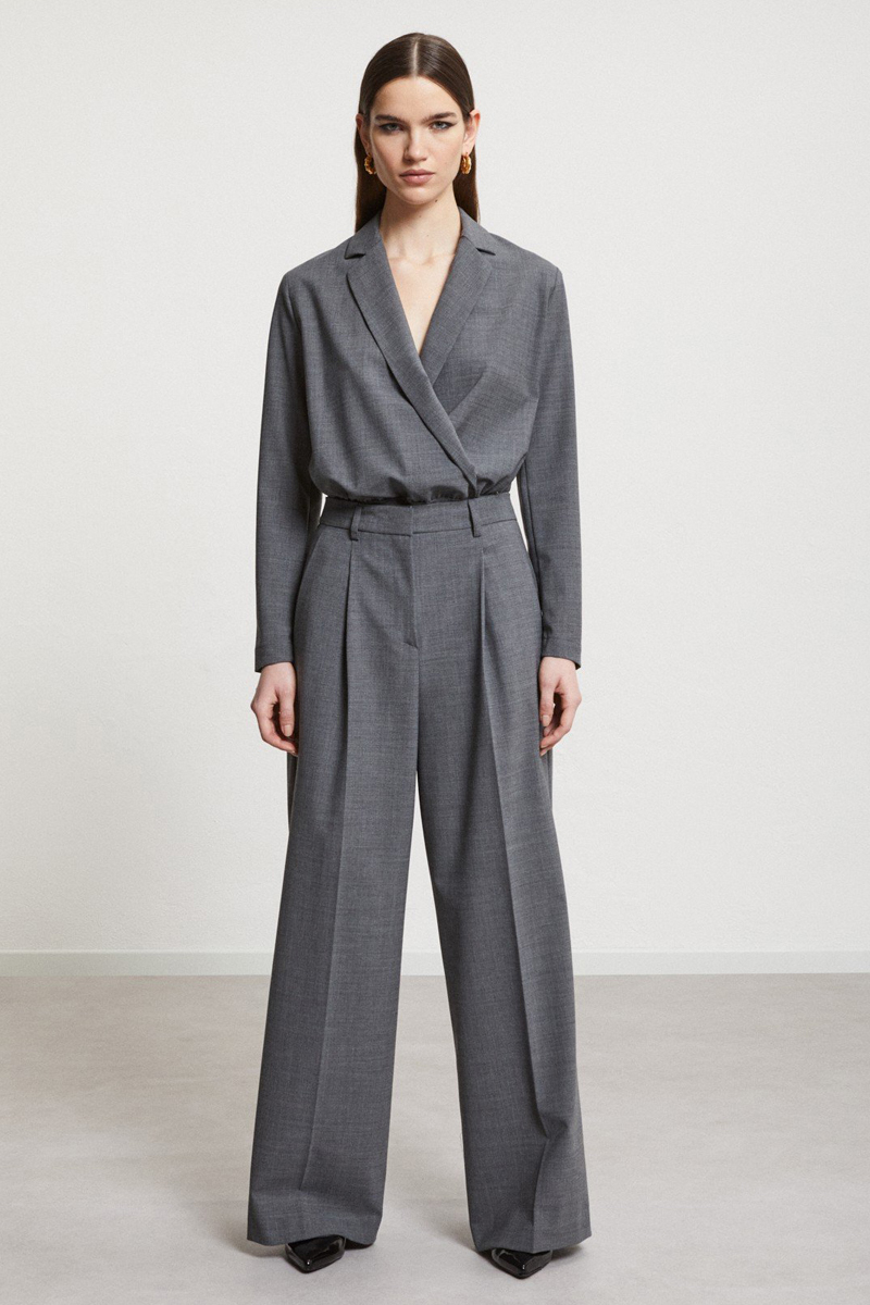 Dames broek grijs