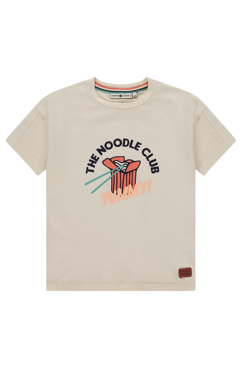 Stains and Stories Boys t-shirt longsleeve Ecru-1 1
