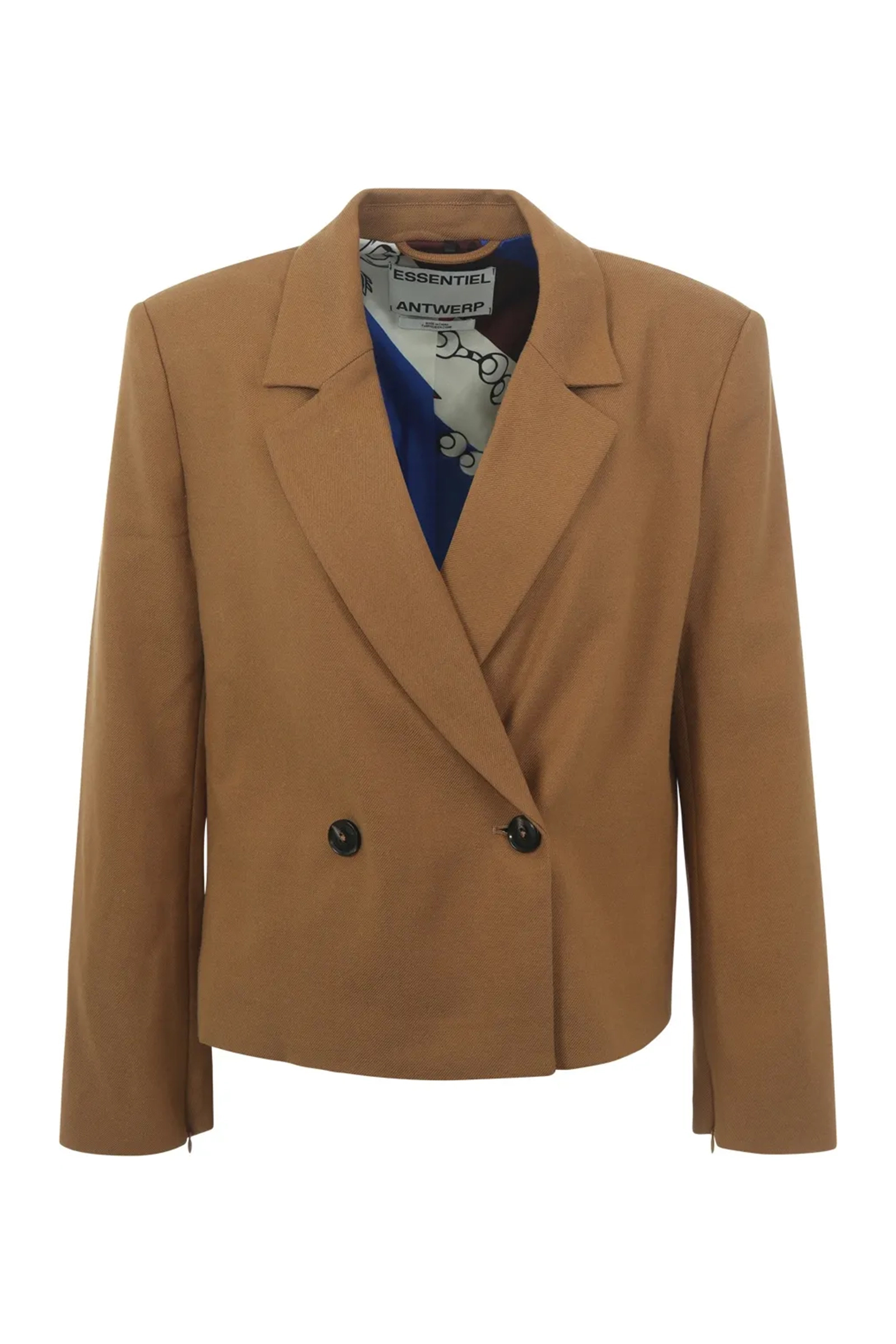 Dames blazer bruin