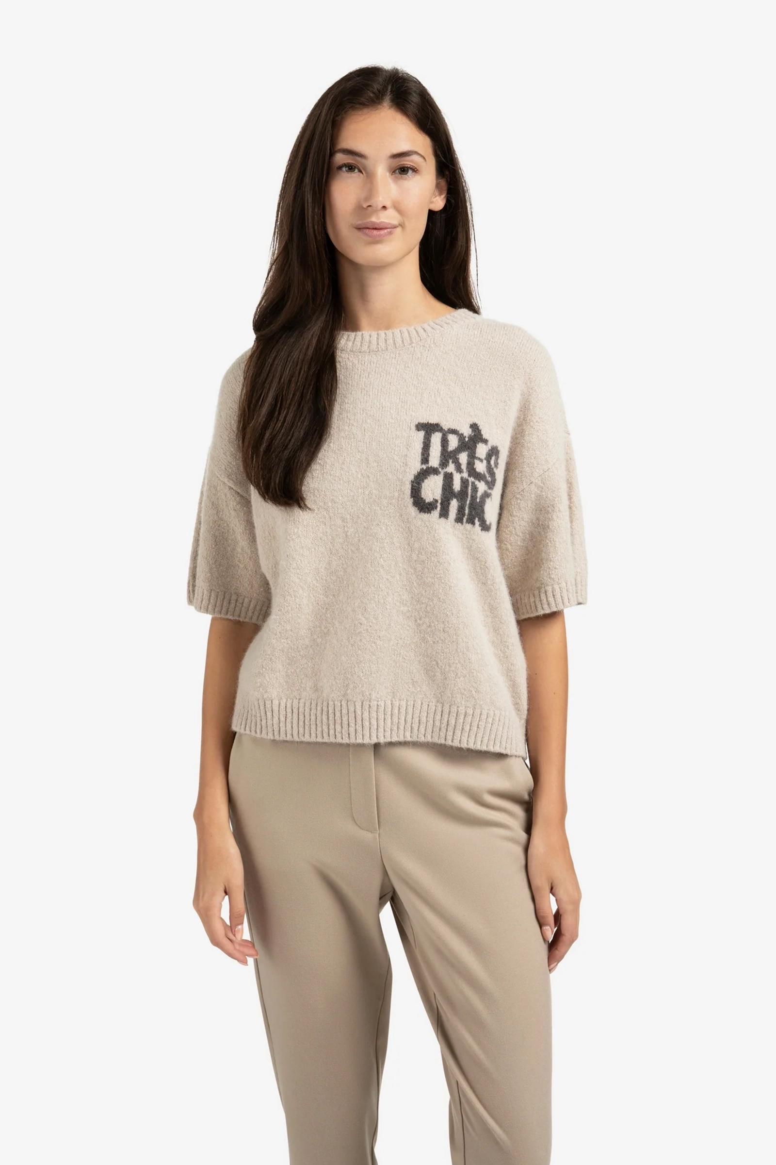 Dames sweater bruin