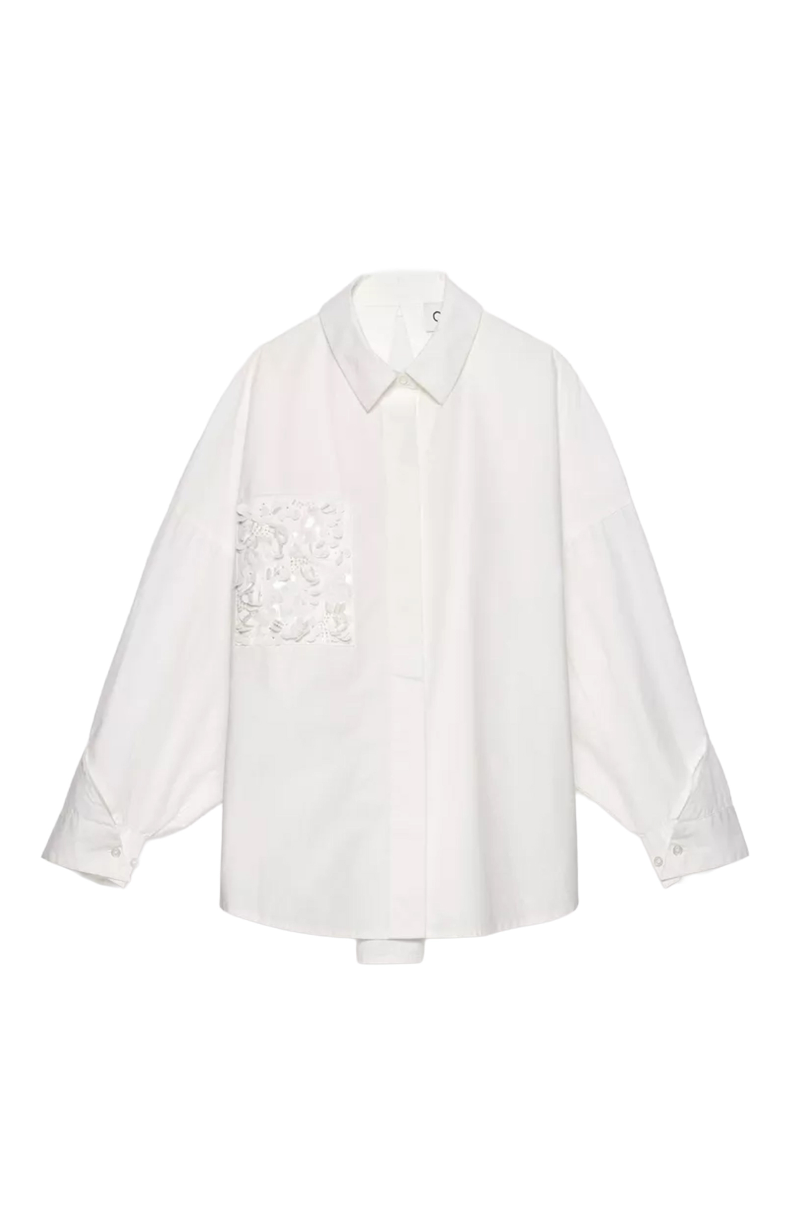 Dames blouse korte mouw wit