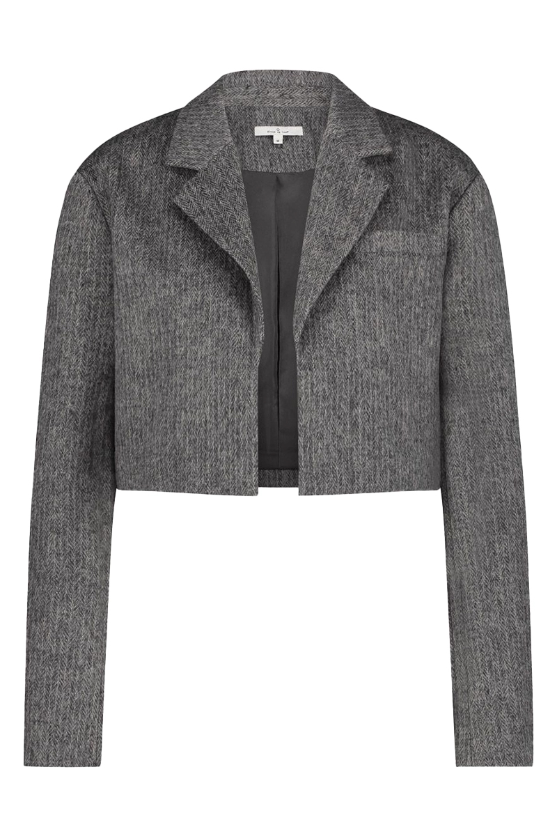 Meisjes blazers grijs