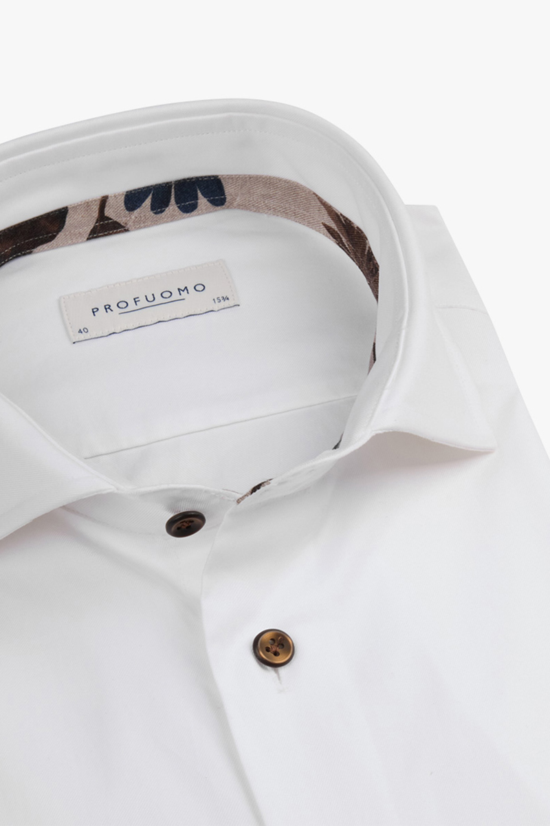 Heren overhemd lm dressual wit