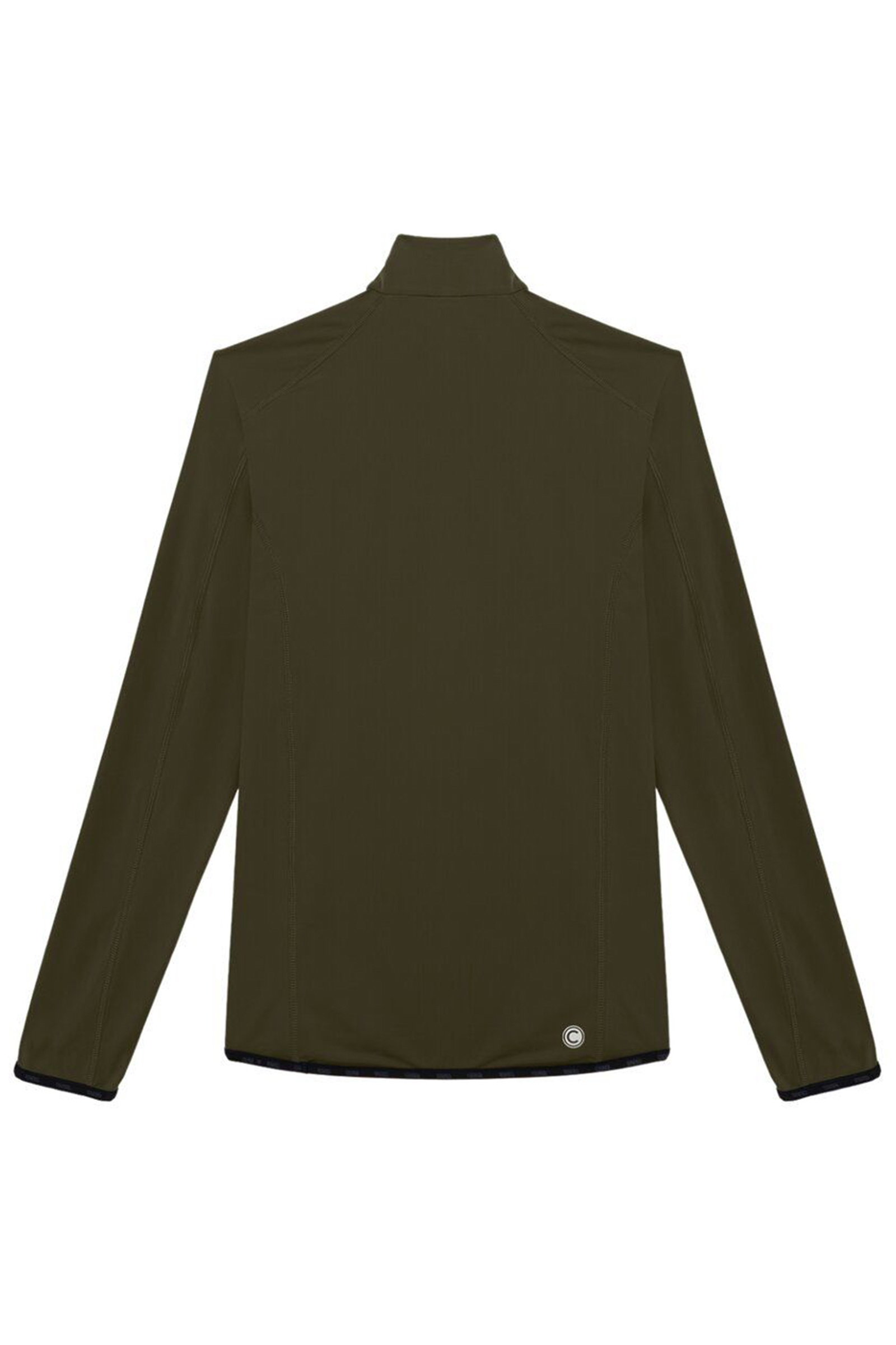 Wintersport heren pully+rits groen