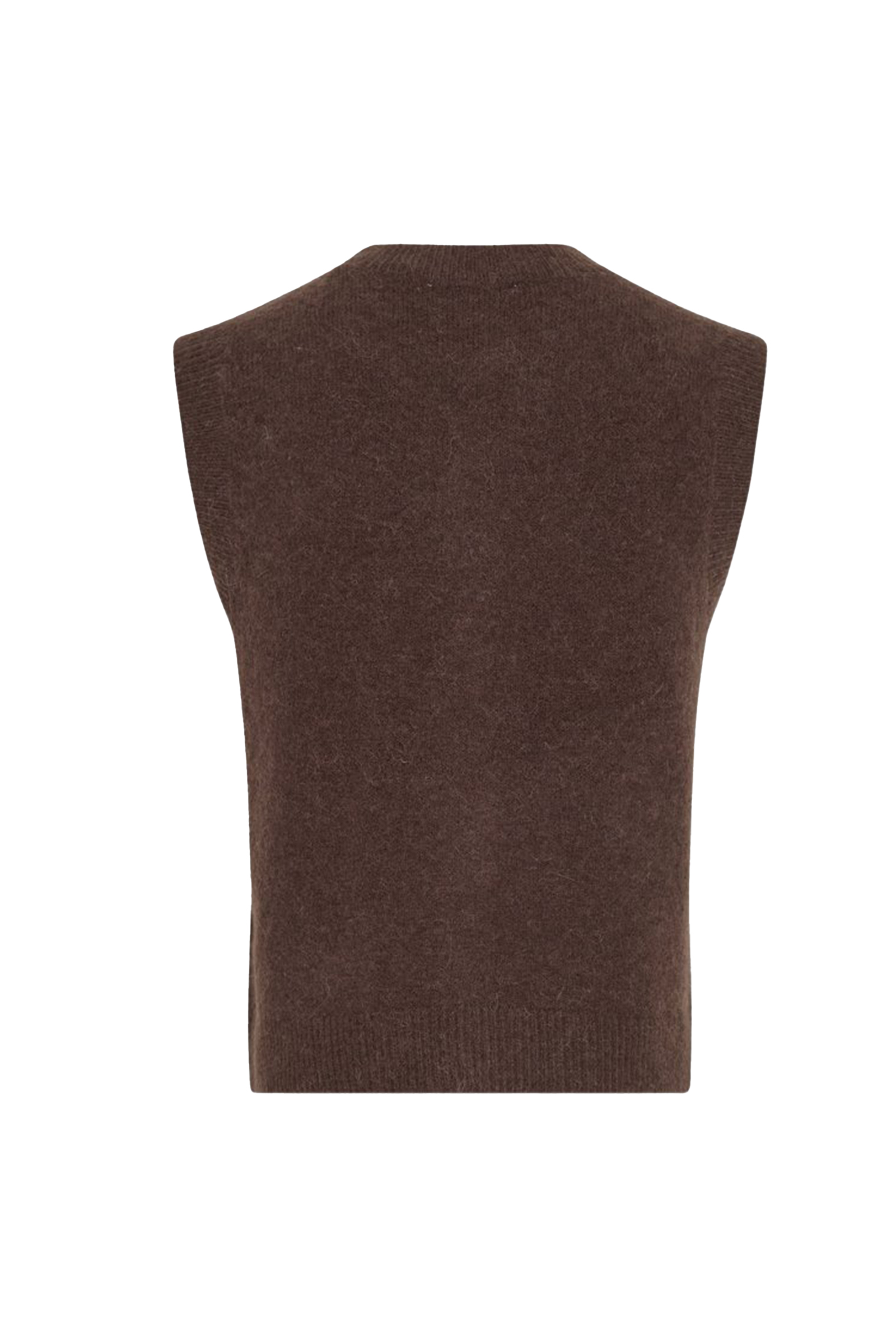 Dames gilet bruin
