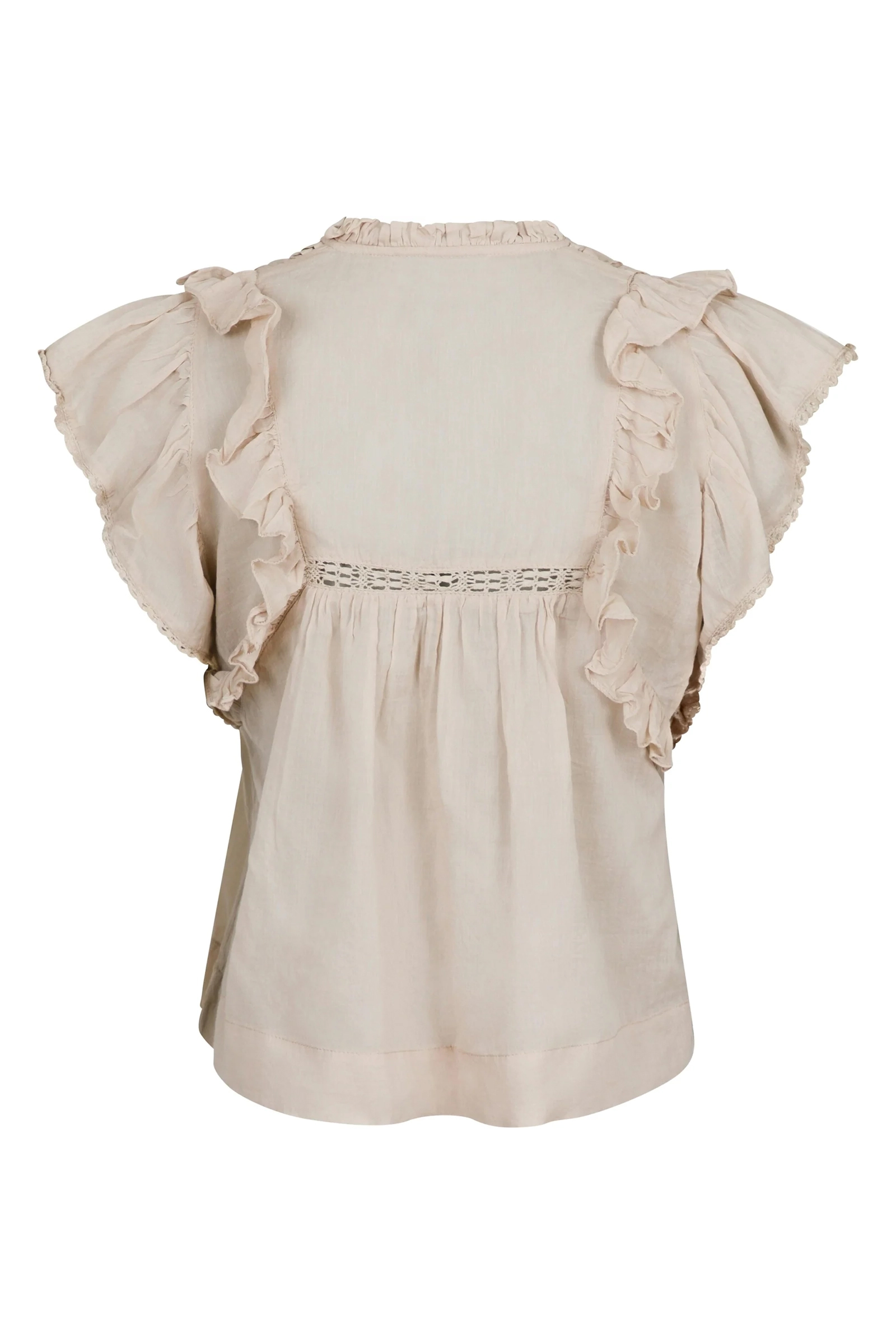 Neo Noir Jayla voile top Ecru-1 2