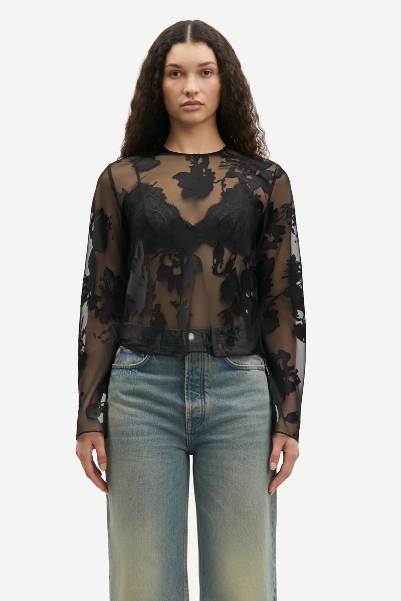Dames top zwart