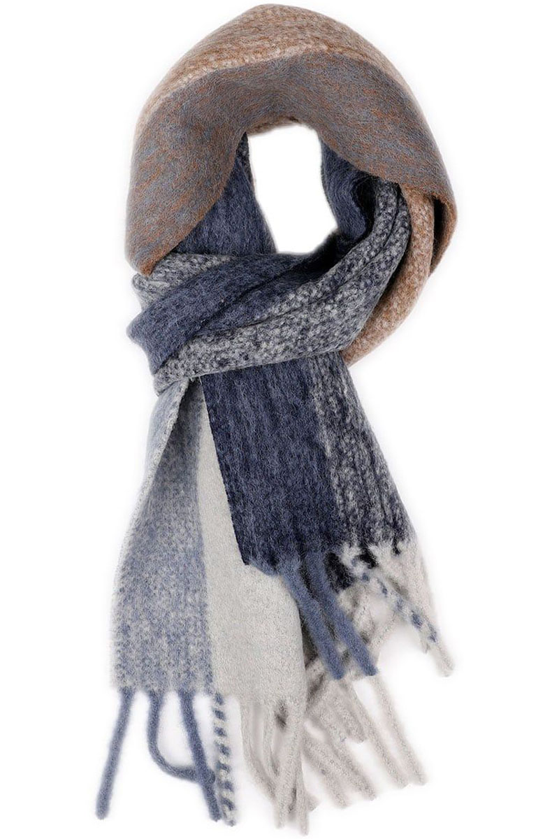 Profuomo SCARF ALPACA NY WOVEN NAVY Blauw-1 1