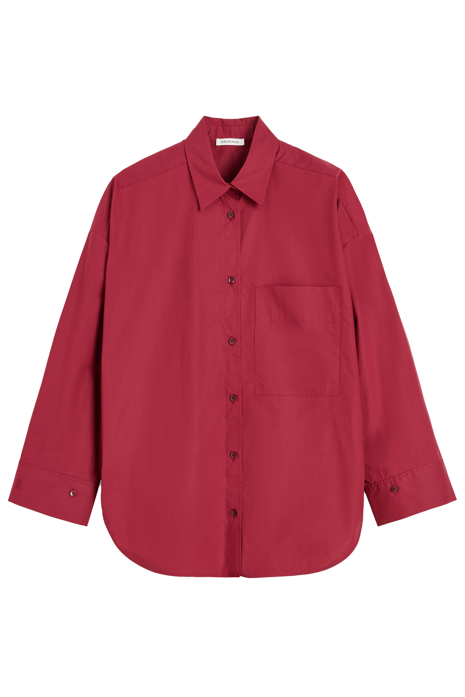 Dames blouse lange mouw rood
