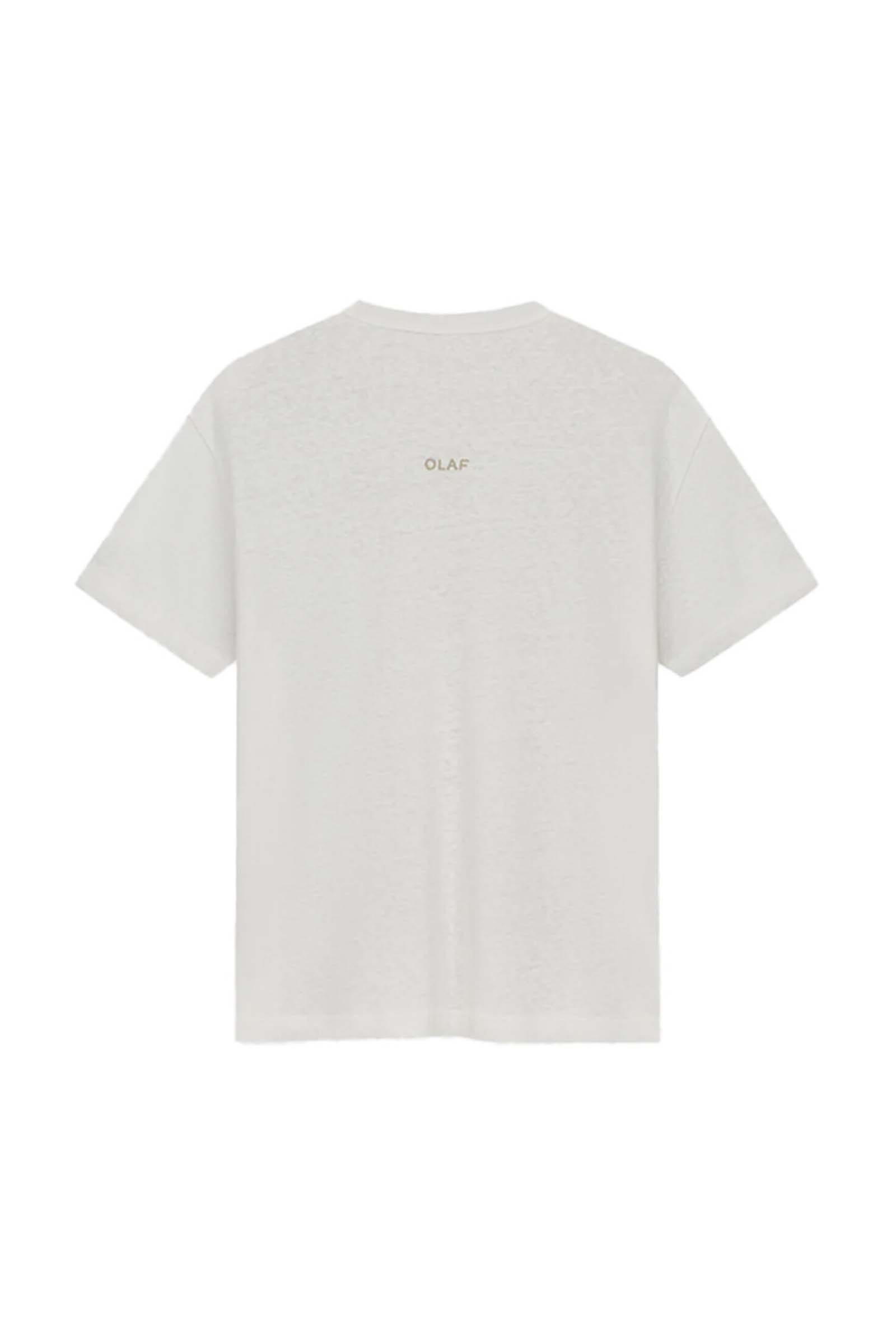 Heren t-shirt kortemouw ecru