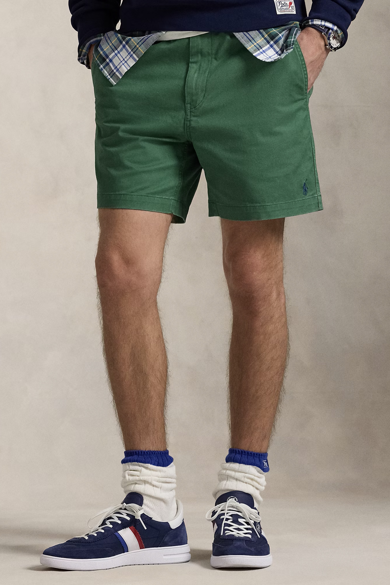 Heren short groen