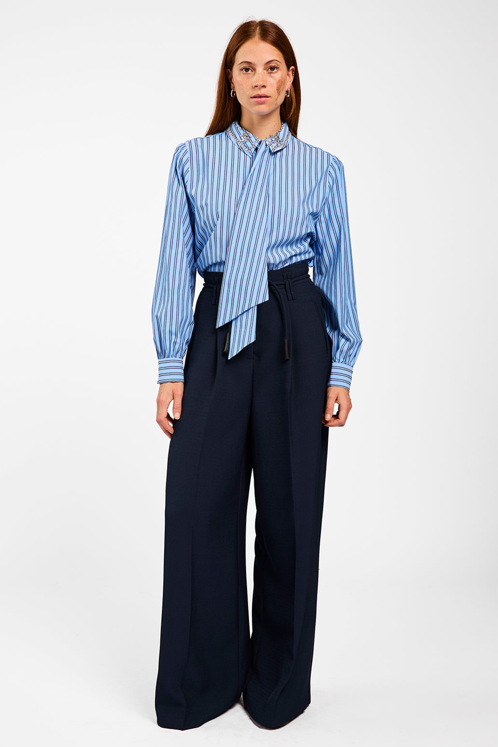 Dames broek blauw