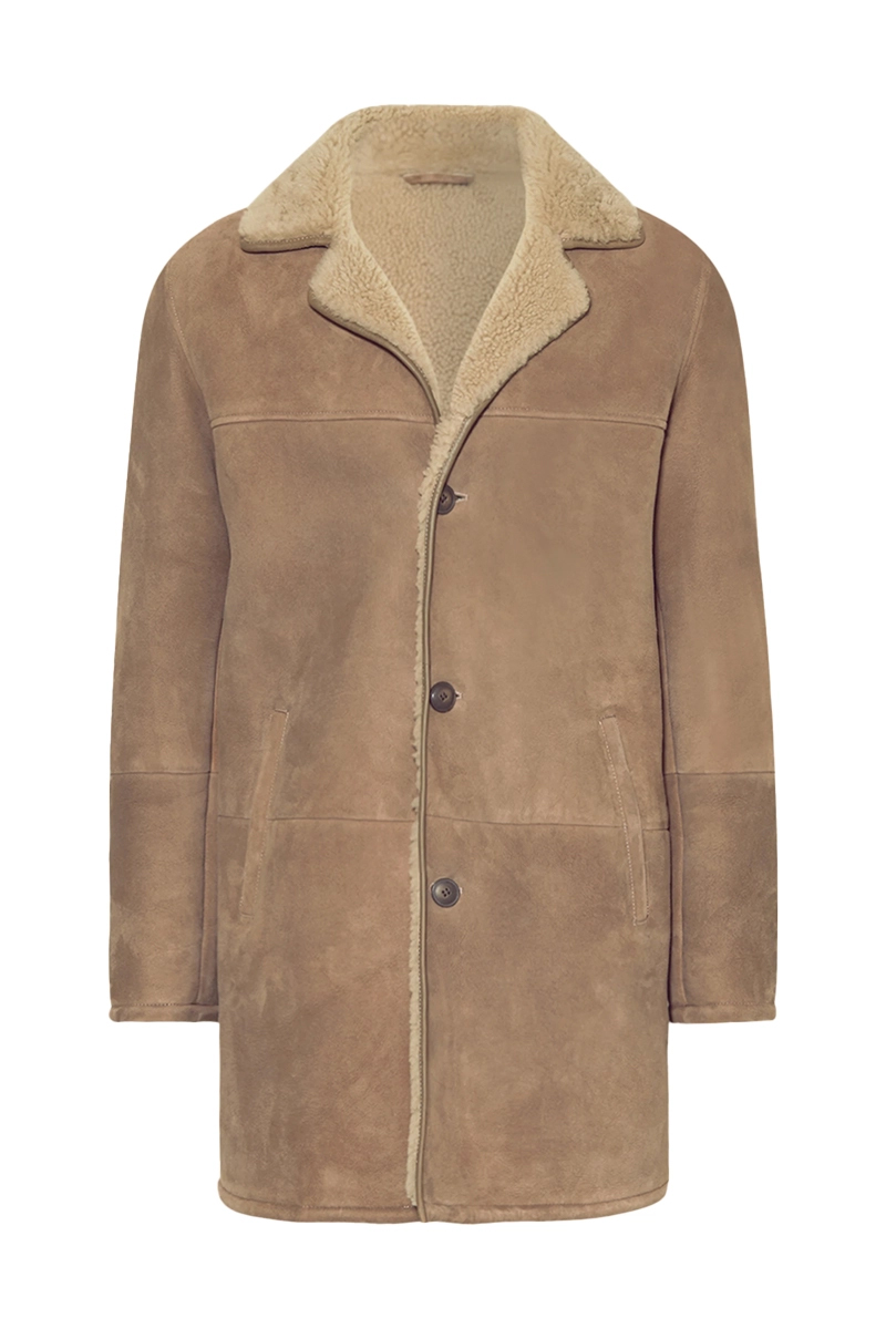 Heren leren jas bruin