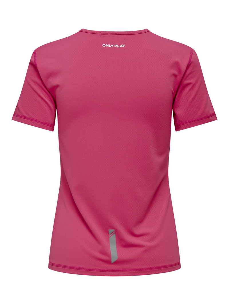 Fitness dames t-shirt km rose