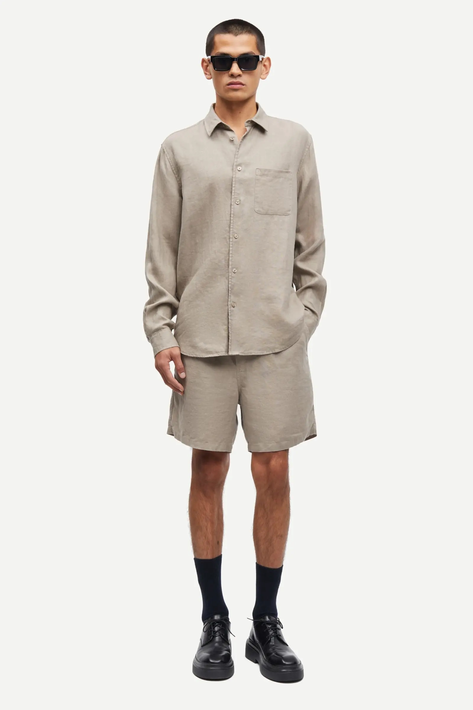 Samsøe Samsøe SAJA ARI SHORTS 14329 bruin/beige-1 2