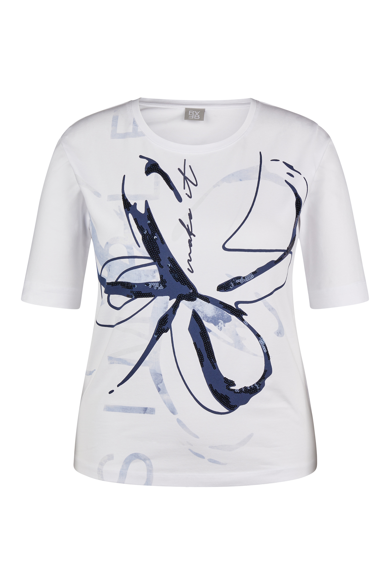 Dames t-shirt korte mouw wit