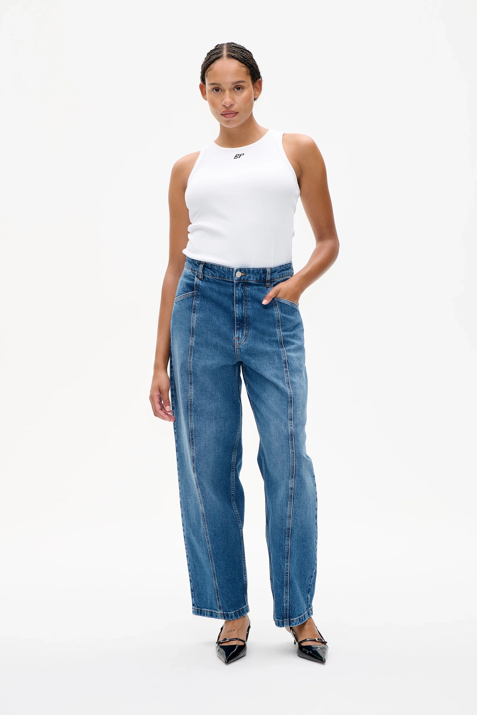 Dames jeans blauw