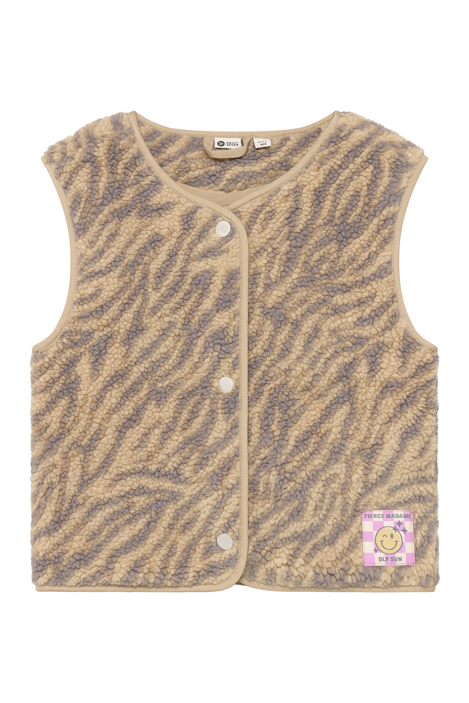 Meisjes gilet bruin