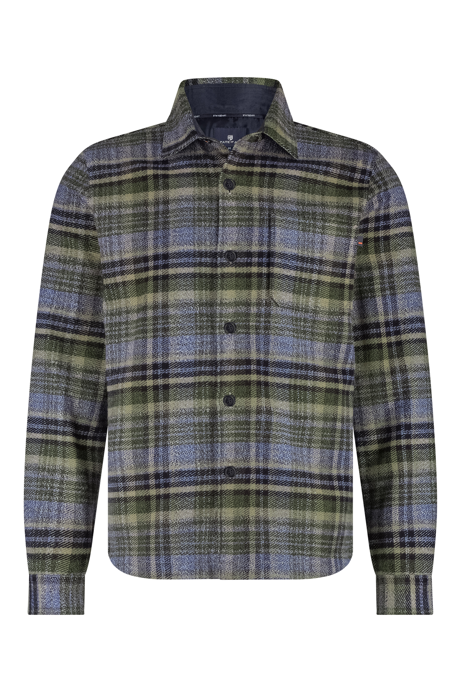 Heren overhemd lm casual blauw