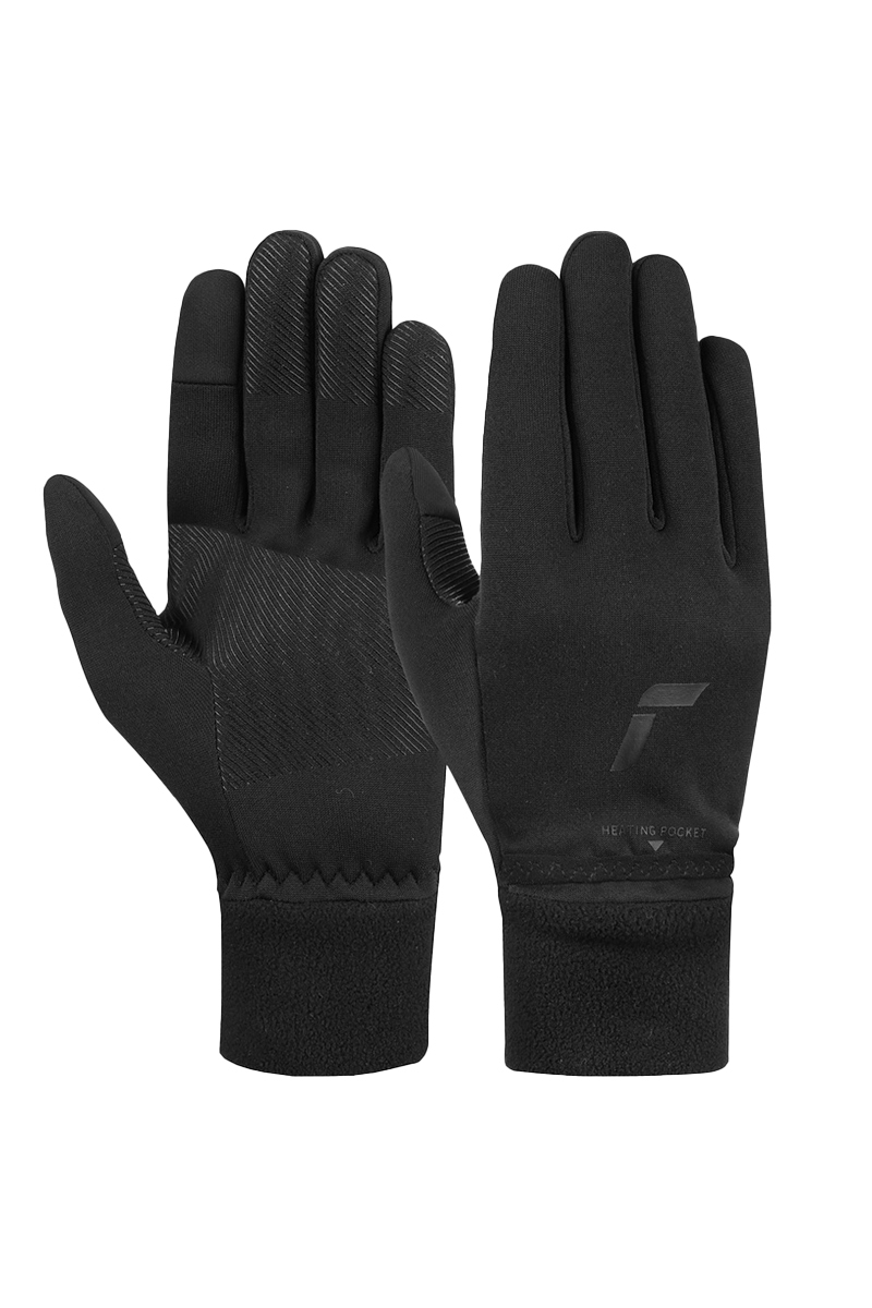 Wintersport flce handschoen zwart