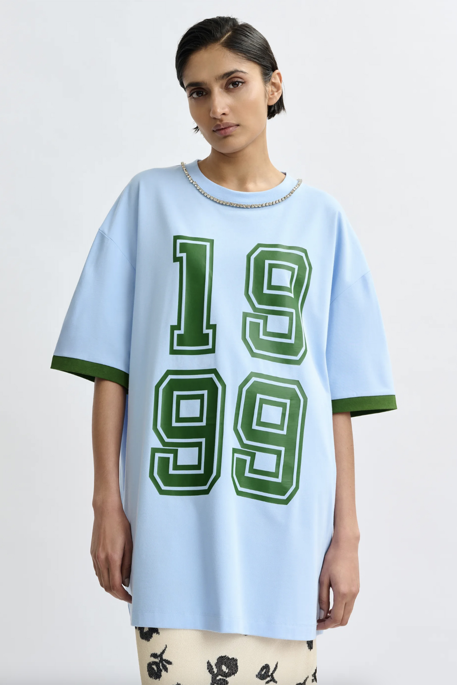 Dames t-shirt korte mouw blauw