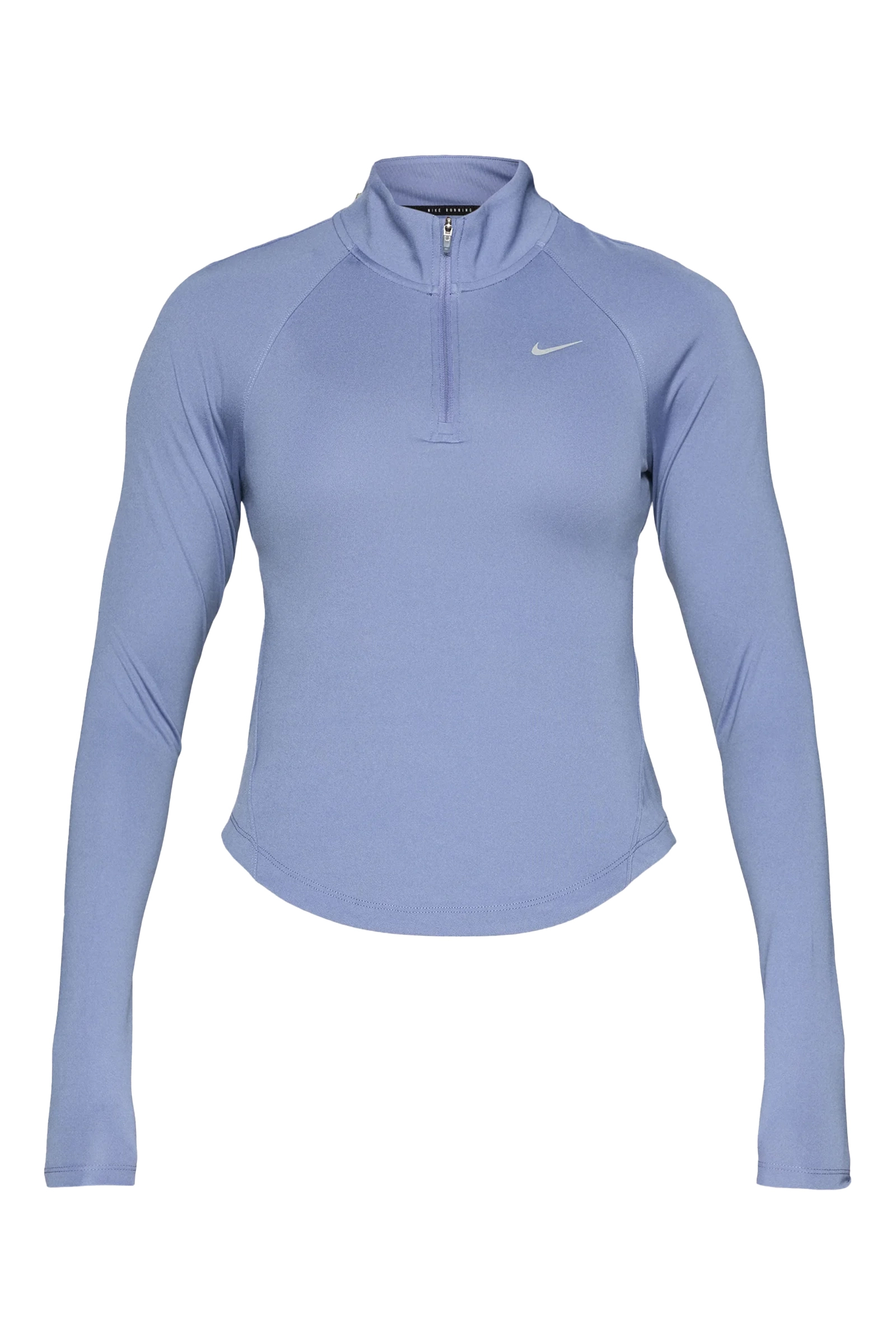 Running dames t-shirt km blauw