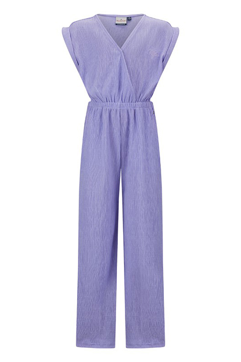 Meisjes jumpsuit/tuinbroek paars