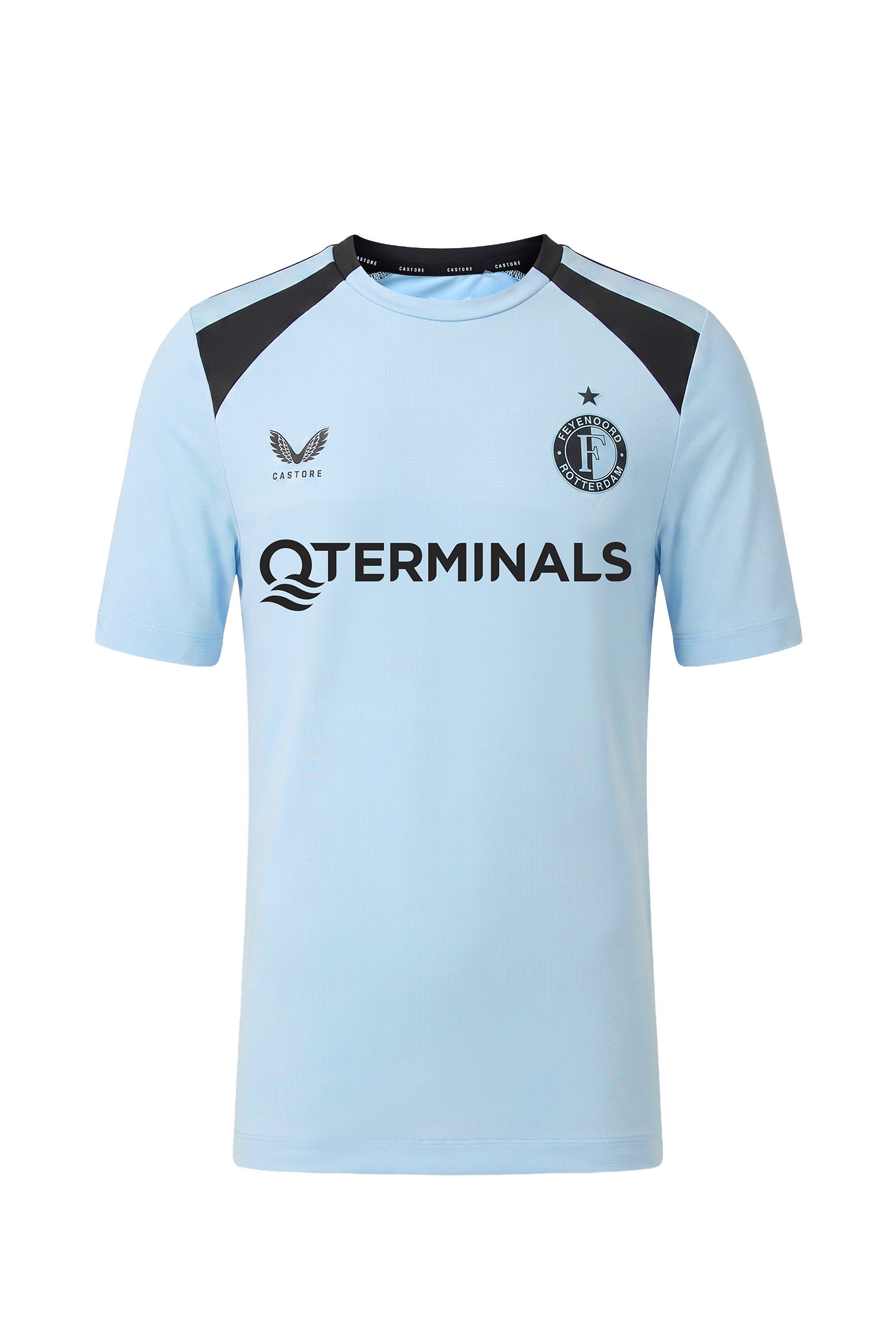 Voetbal jongens club t-shirt blauw