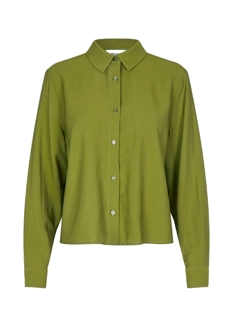 Dames blouse lange mouw groen