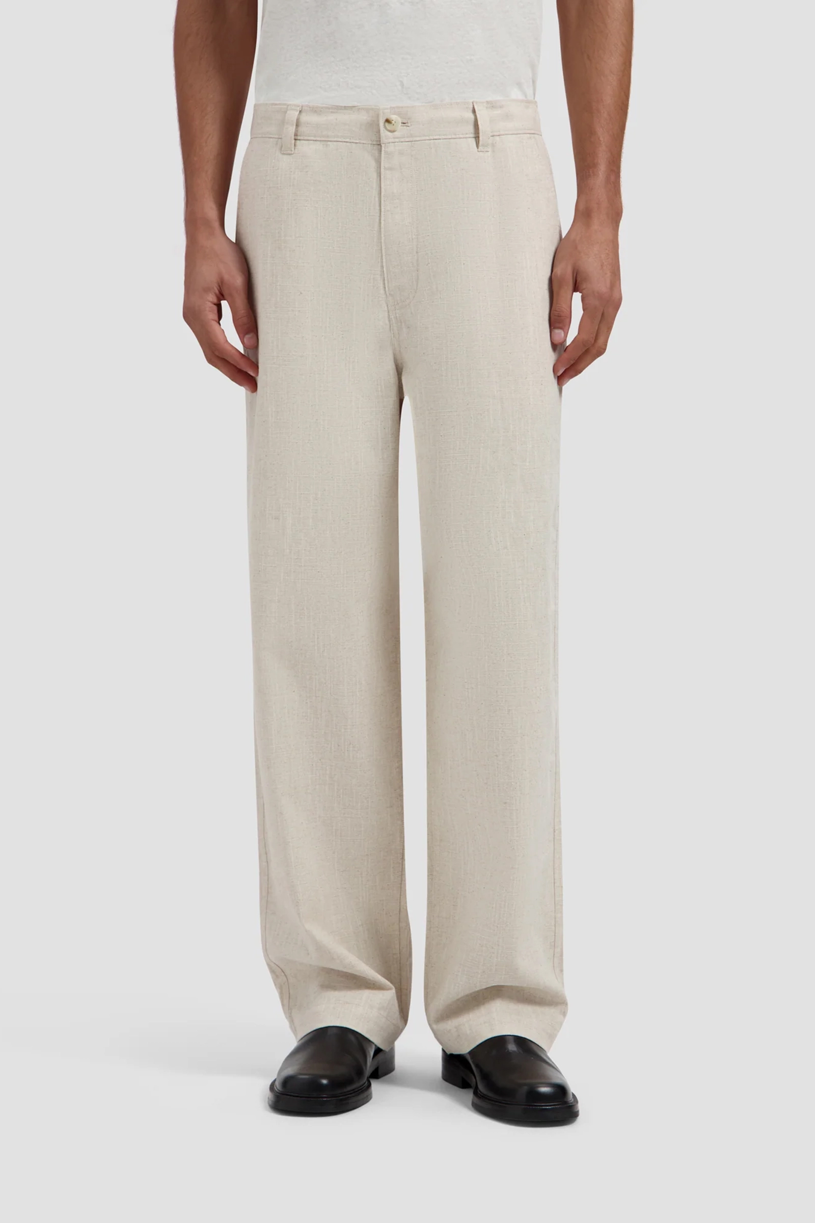 Heren broek ecru