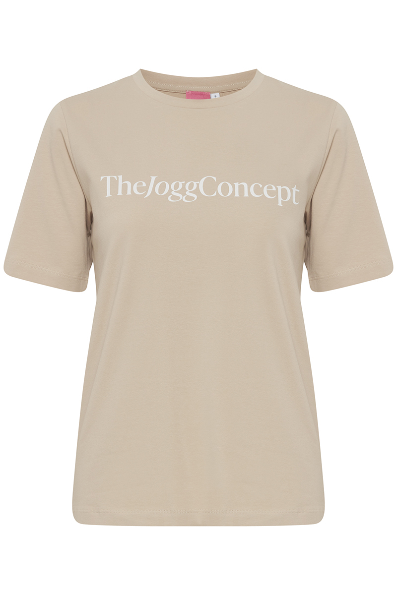 The Jogg Concept JCSIMONA LOGO TSHIRT - JERSEY bruin/beige 1