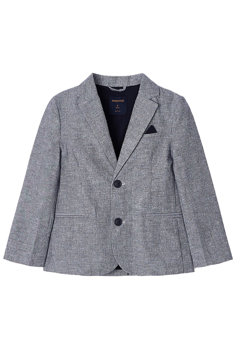 Mayoral tailored linen jacket Blauw-1 1