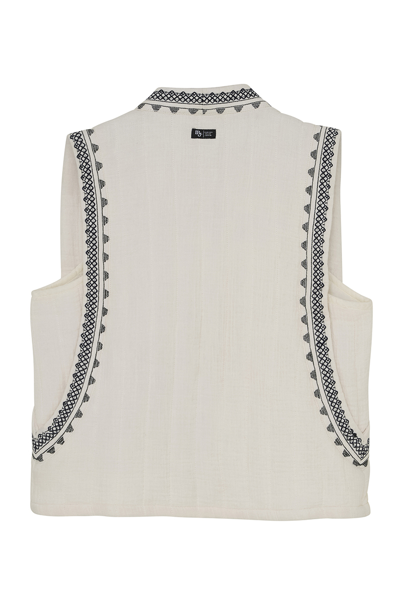 Meisjes gilet ecru