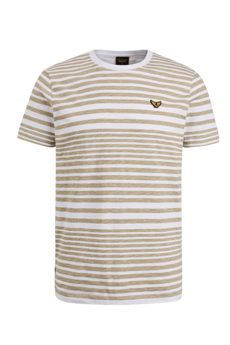PME Legend Short sleeve r-neck slub jersey pr Grijs-4 1