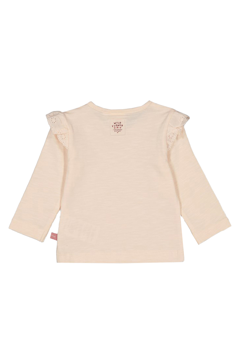 Baby t-shirt lange mouw ecru