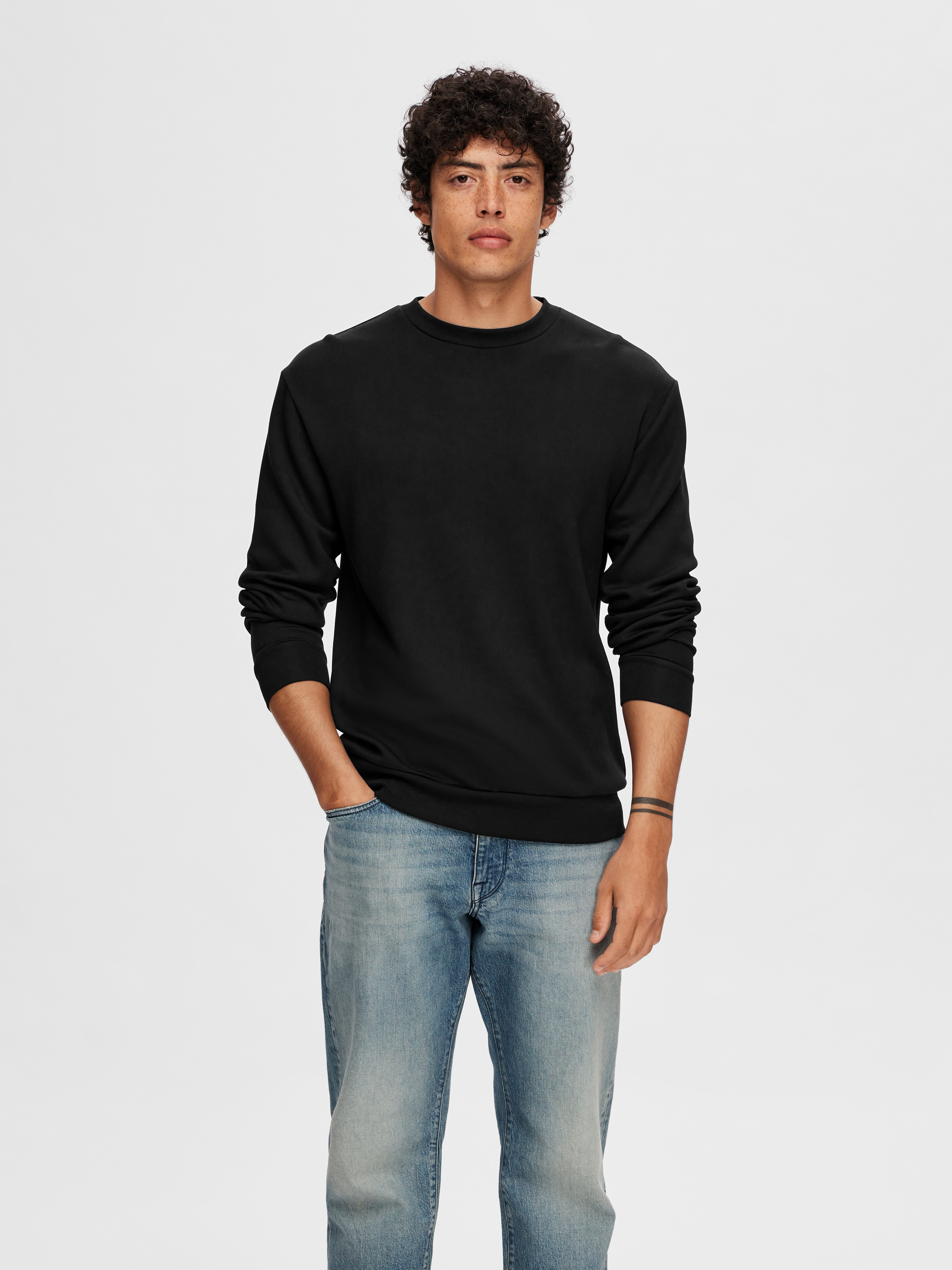 Heren sweater zwart