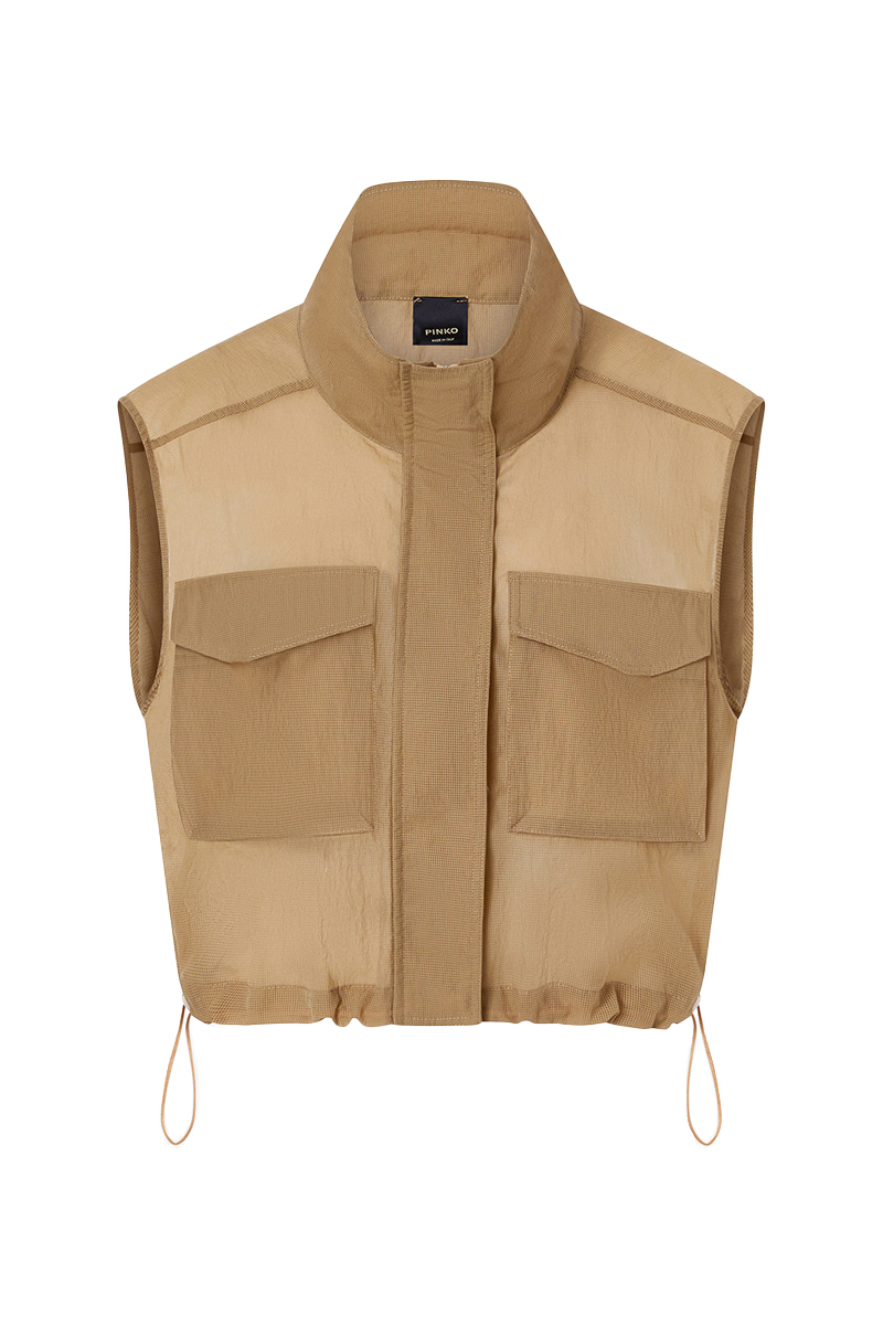 Dames gilet bruin