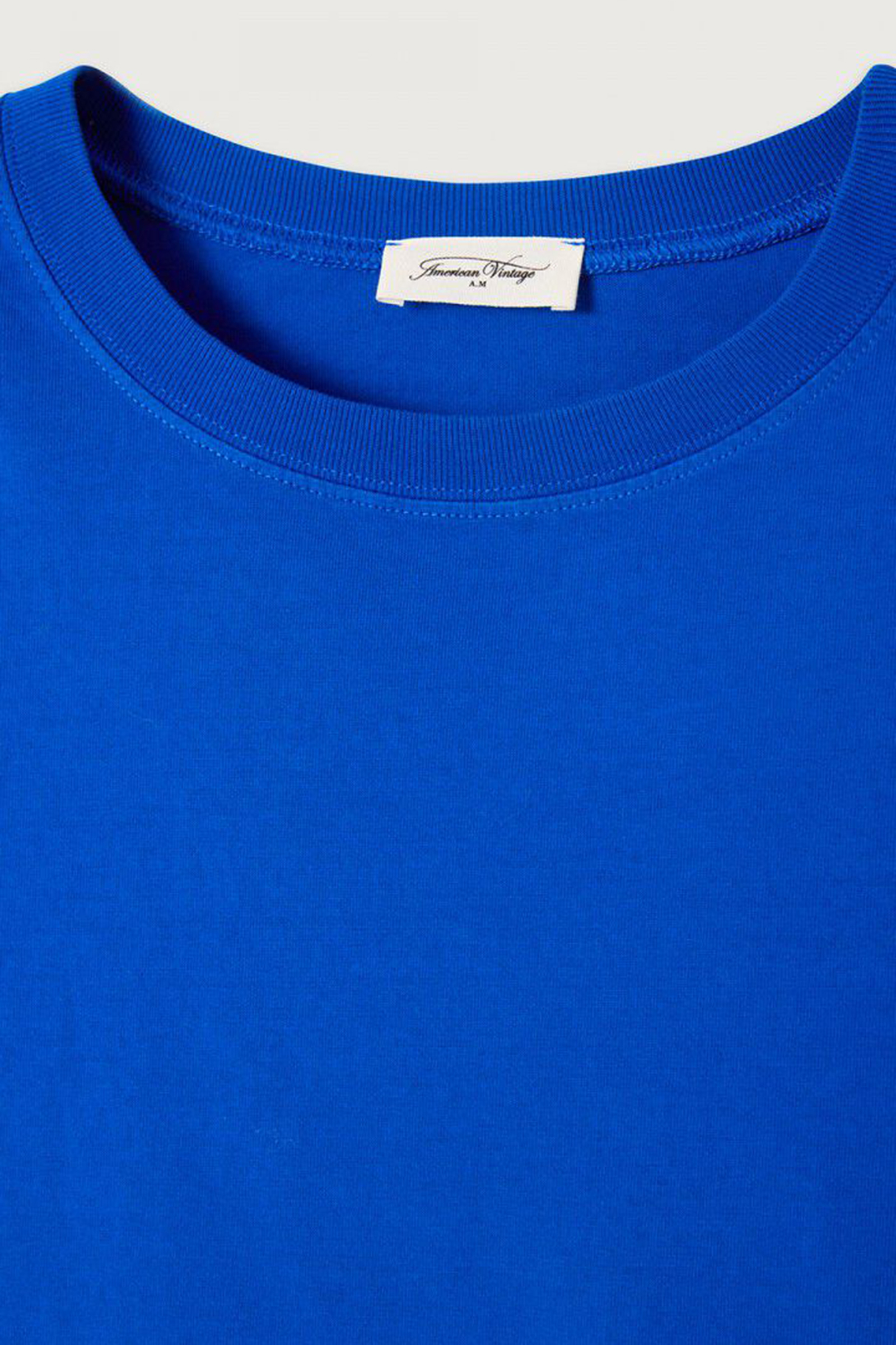 Dames t-shirt korte mouw blauw