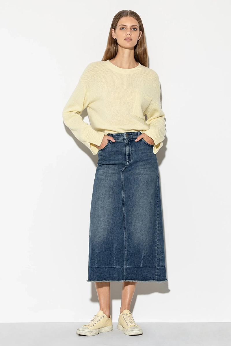 Dames rok blauw