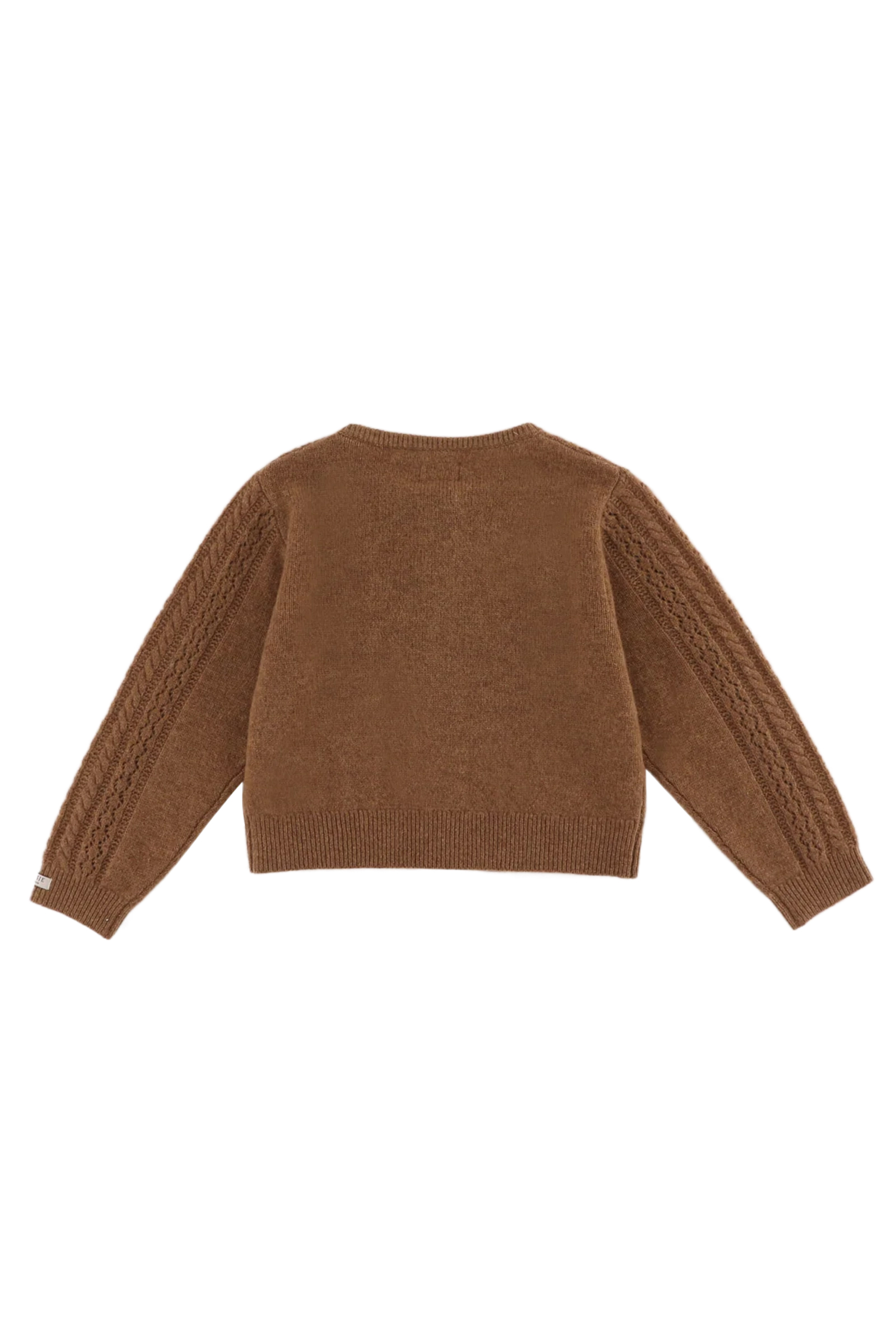Meisjes vest bruin