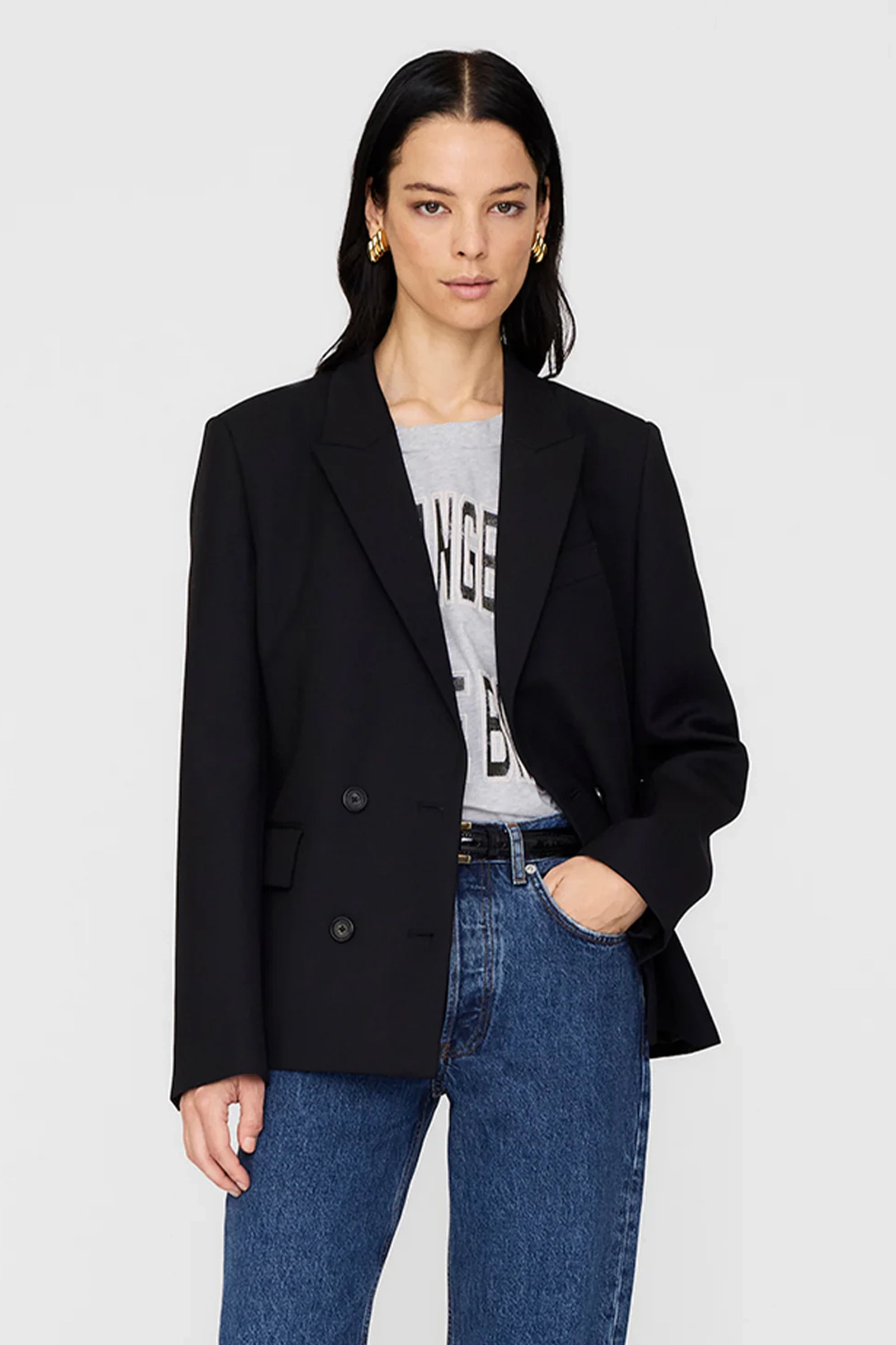 Dames blazer zwart