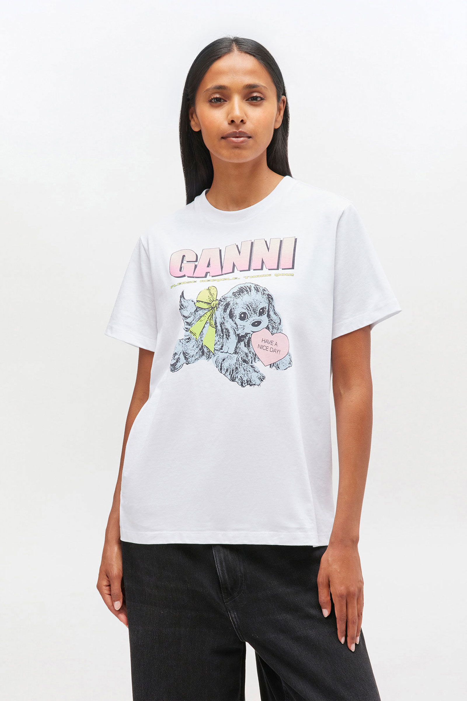Dames t-shirt korte mouw wit